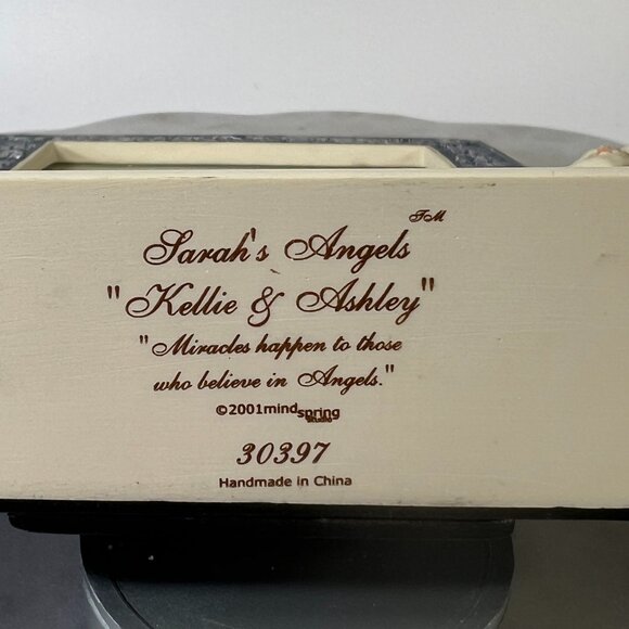 Vtg 2001 Sarahs Angels MindSpring 4x6" Picture Frame Angel Figurines GrannyCore - Picture 5 of 7
